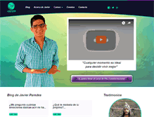 Tablet Screenshot of javierparedes.com